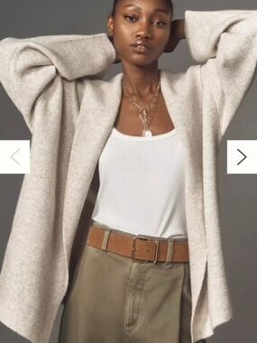 Anthropologie Mariel longline cardigan, hooded edition